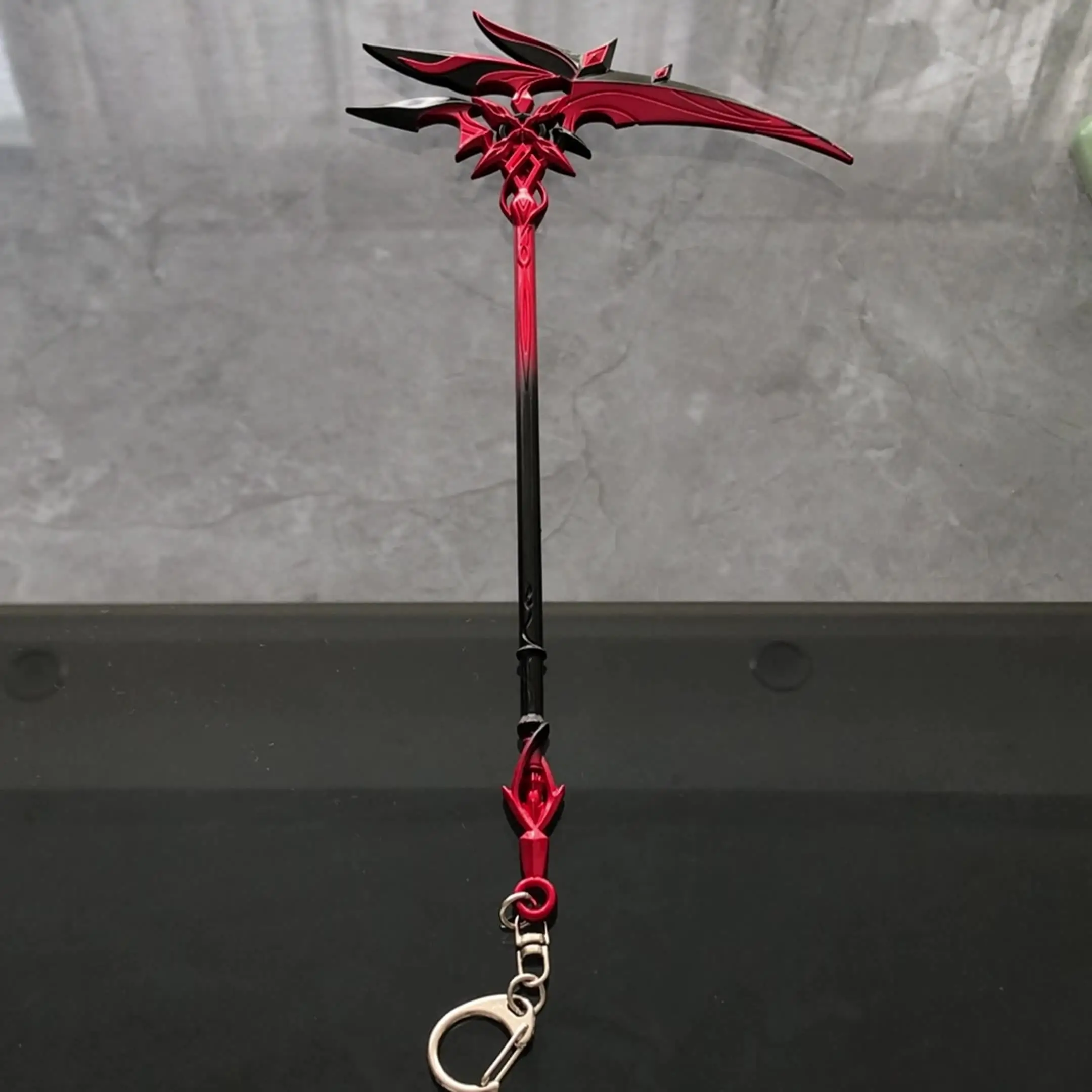 Metal Crafts Toy Keychain - 24 CM Scythe Weapon Model