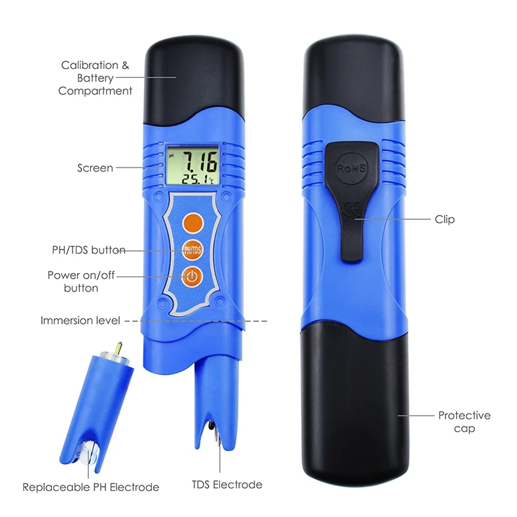 High Quality Portable Digital Hold TDS/PH/EC Meter Pen Water TDS Tester Probe Price
