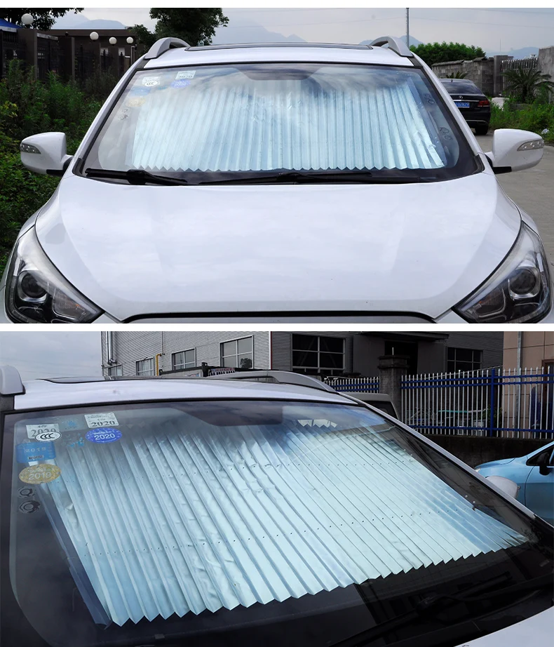 Car Front Automatic Retractable Windshield Sunshade Buy Retractable