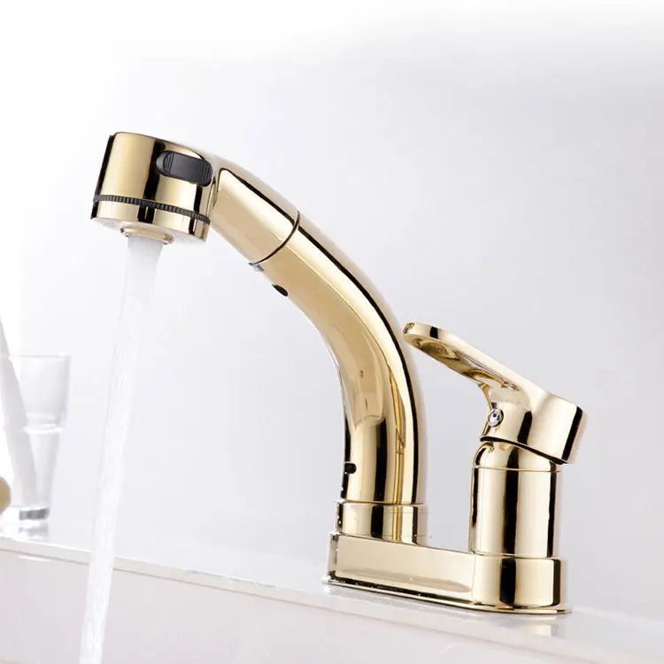 Modern Single Hole Faucet Black Bathroom Hotel Hot and cold Water Mixer Taps