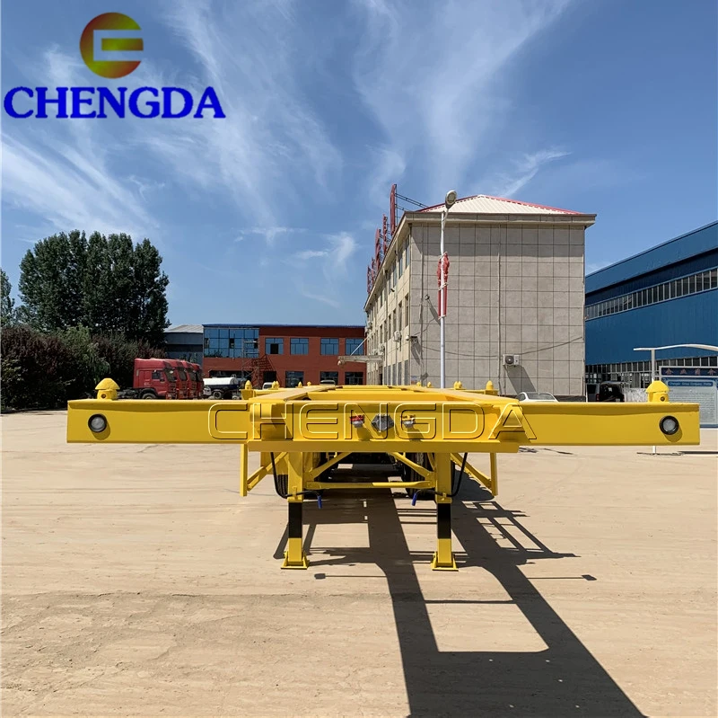 Chengda 20ft 40ft Container Trailer Chassis Skeleton Trailer Truck Semi ...