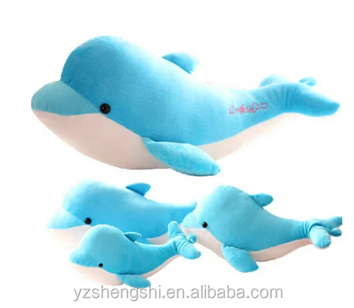 blue stuffed dolphin