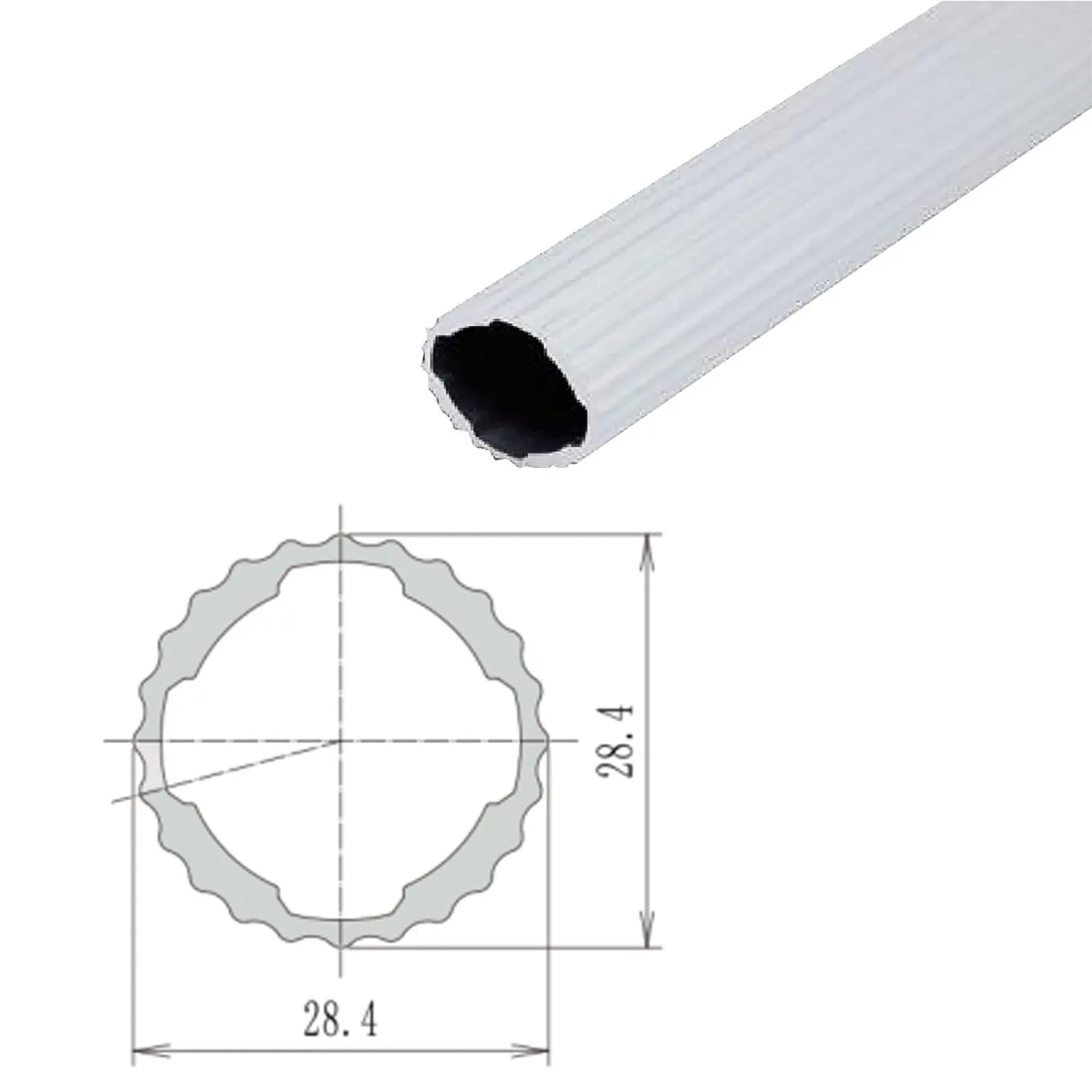 product roller shaft wave line rod 28 aluminum alloy 1000 series china lean tube third generation accessories connector connection piece-10