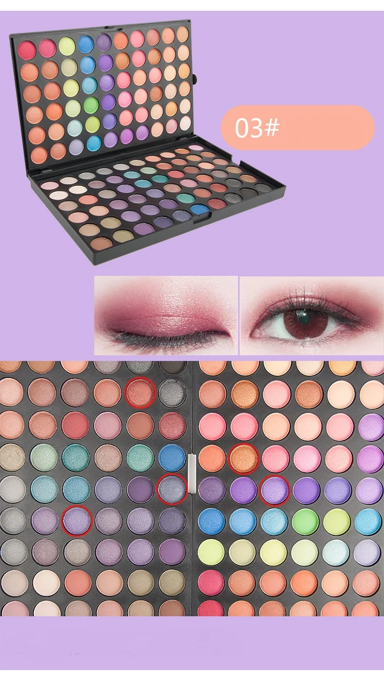 Pro X120 Full Eyeshadow Palette 2 Makeup Palletes Each 60 Colors Eye Shadow Makeup Cosmetics 