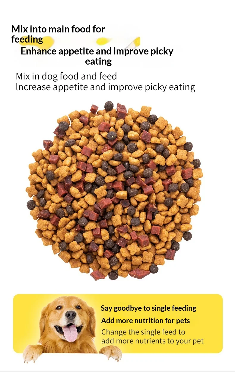 product odm factory direct shandong pet dog snacks beef pellet meat cube chicken beef wafer cheese small packaging651-10