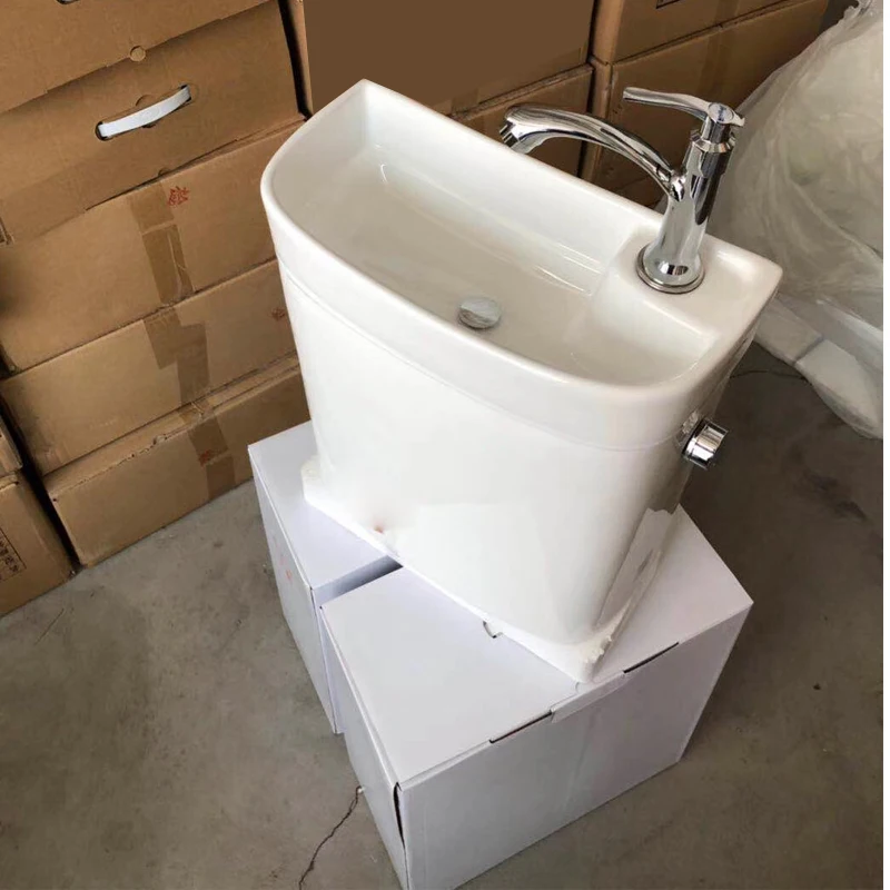 淋浴房卫生土耳其马桶水箱水槽浴室旅行冷水盆水池组合 wc 女士净身