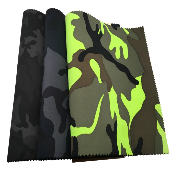 Soft Neoprene Fabric Sheets Custom Made Printed Nylon Fabric Lining 2mm