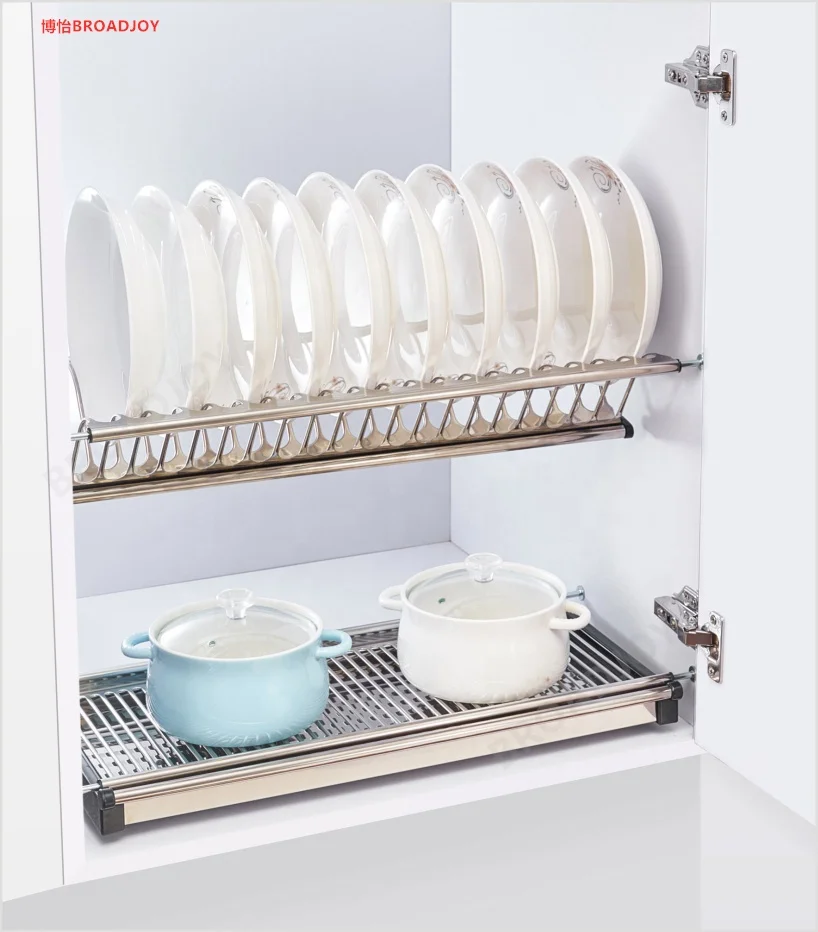 Stainless Steel Movable Pull Out Kitchen Cabinet Dish Rack Buy   Hda0bf1905bf44c1b915c75ff1c940a42K 