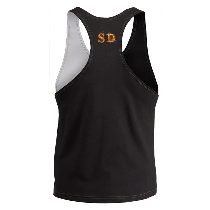 Wholesale Two Tone Color Design Men Workout Fitness Bodybuilding Stringer Singlets Custom Blank Gym Tank Top