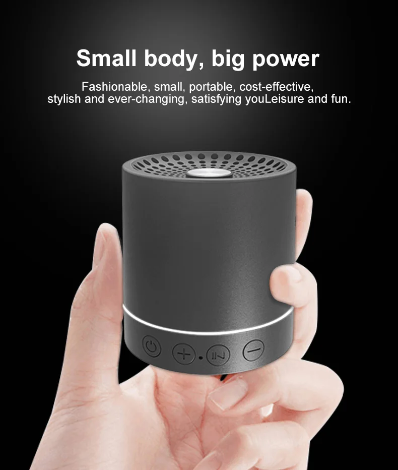 Portable TWS Bluetooth Speaker Twin Stereo Mini Wireless Speaker with TF Card Slot and MIC for Handsfree Call - ANKUX.COM