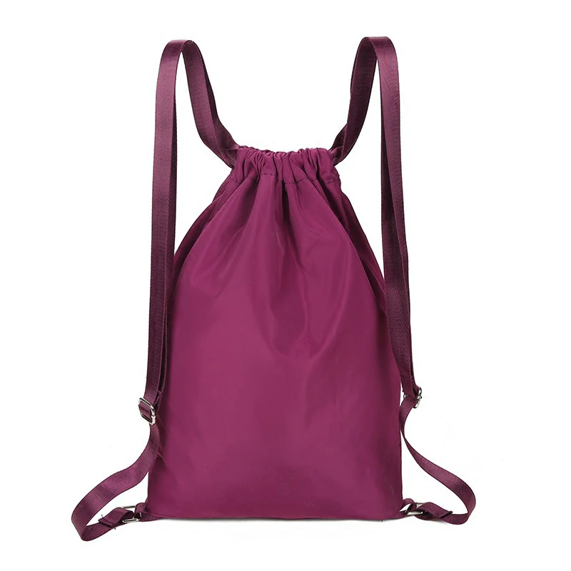 2019 Promotion Fashion Heavy Duty Drawstring Backpack Waterproof Canvas Drawstring Backpack