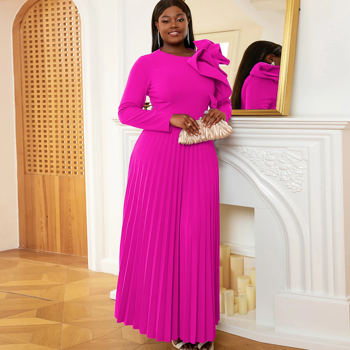 catalyst pleated midi dress Pink Pleat Dress Catalyst Pleated Midi Dress