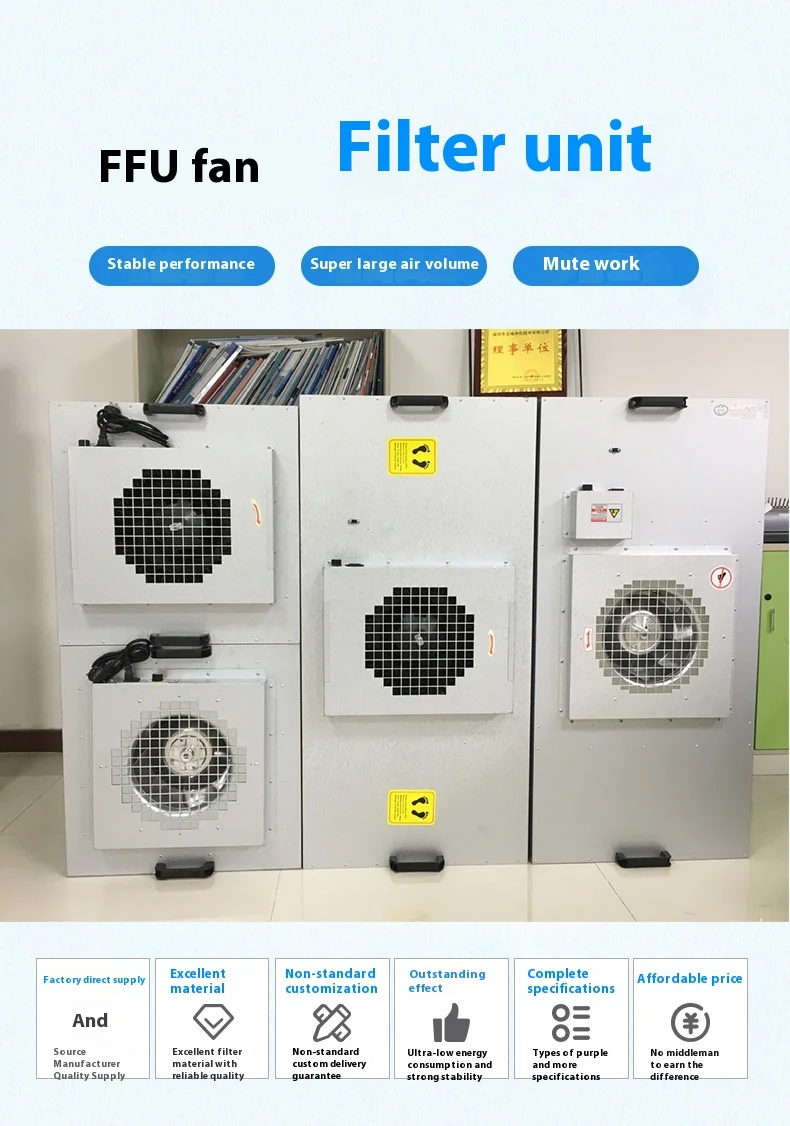 Laminar Flow Hood Fan, HVAC, H13, HEPA - detail 2