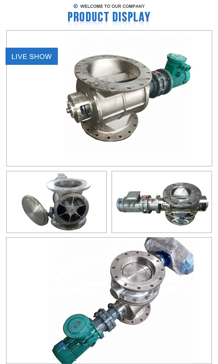 Stainless Steel Discharger Rotary Air Lock Valve For Dust Collector