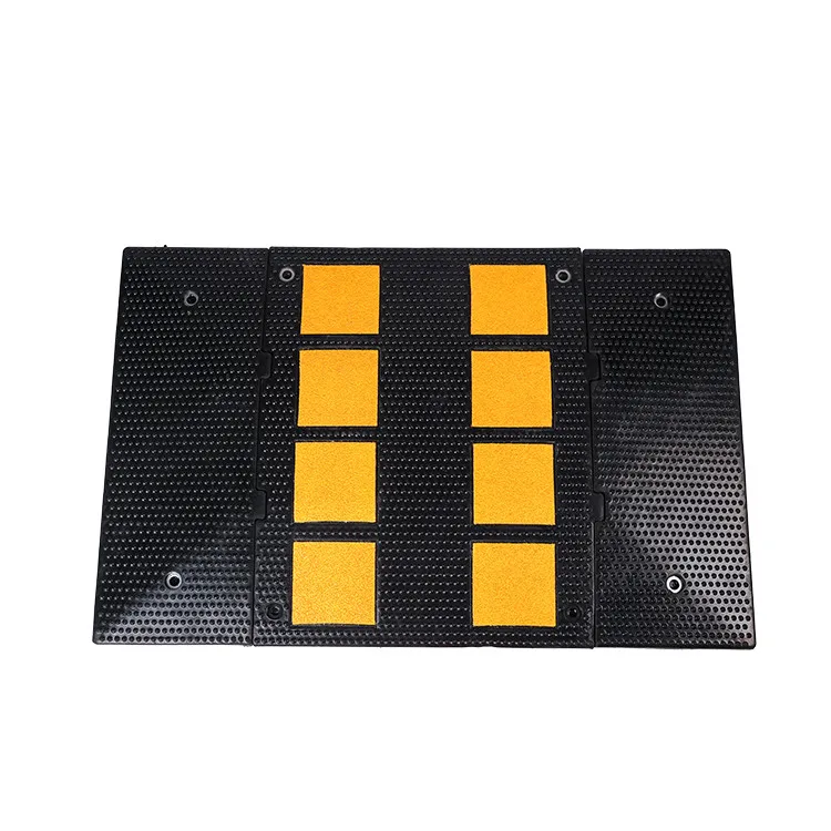 SC-SH22 110x110mm Cushion Rubber road humps   for  Plastic speed Bump  with good quality Roadway saftey