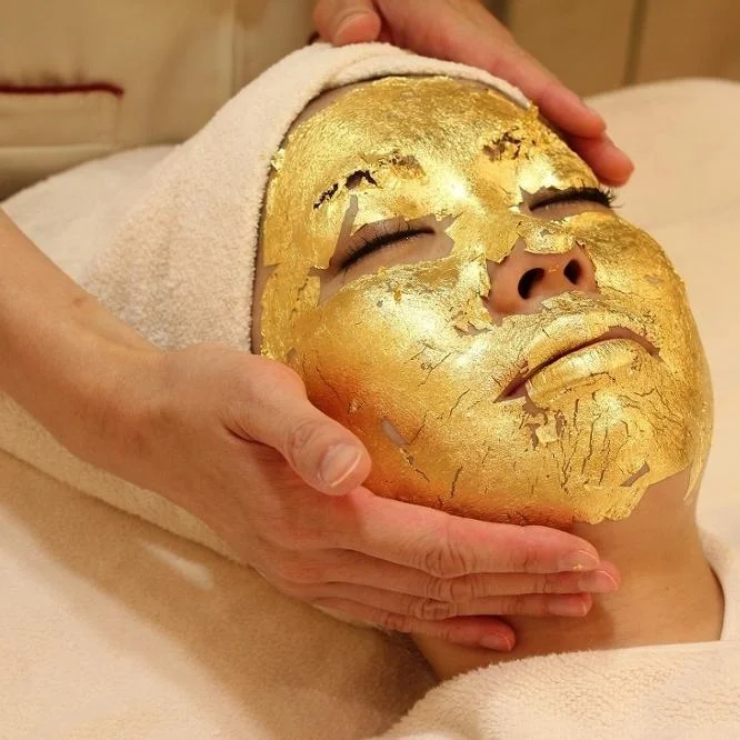 
face mask skin care product 24k gold face mask 8*8cm pure gold leaf for hand /face /body/nose/neck/eye 