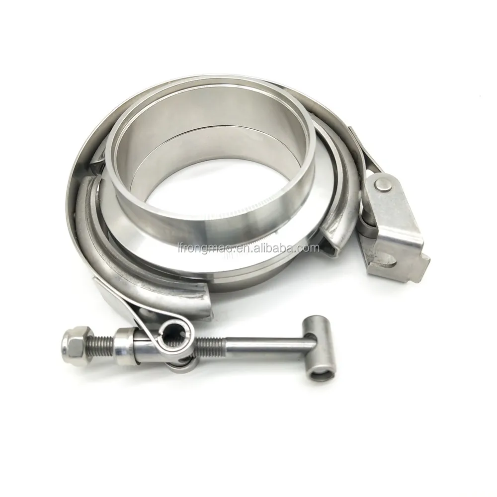 Kit Flangia V-Band In Acciaio Inox - Per Tubi Scarico Turbo - 5
