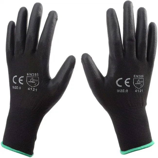 Personal Protective Equipment Ce Gloves With En388 4131 Full Pu Coated ...