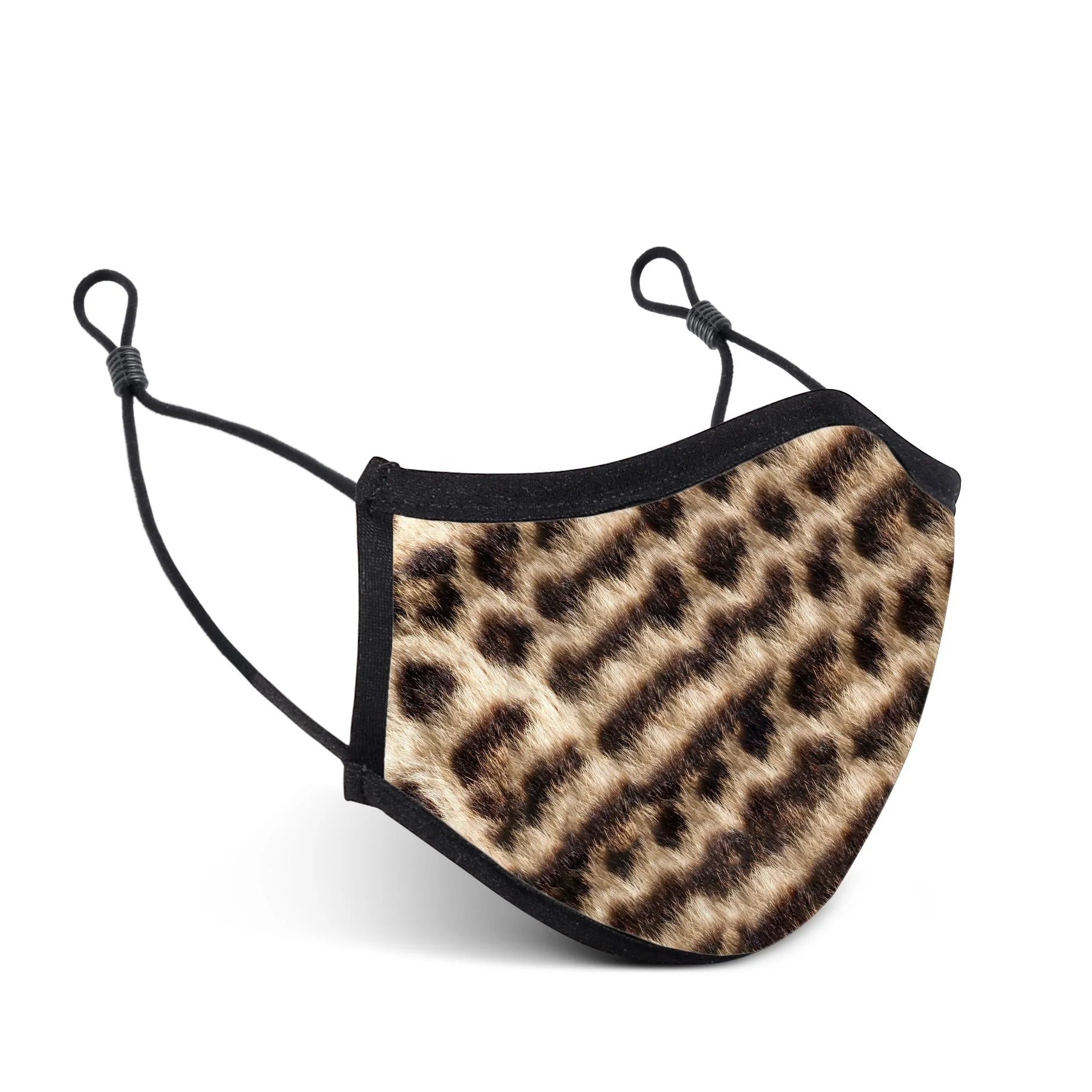 
Embrace yourself custom logo leopard printed face mouth cover washable mask 3 ply fashion dust mask 
