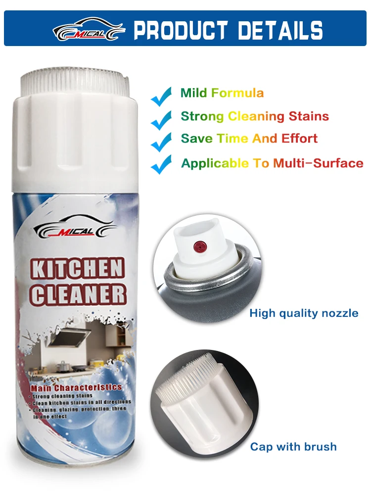Good Quality Kitchen Foam Cleaner Foam Cleaning Spray Aerosol Can Spray