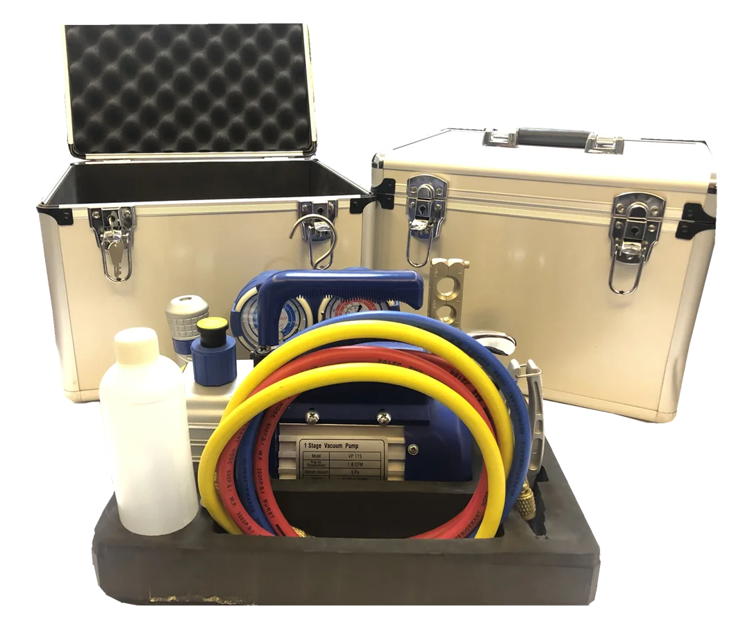 Portable Vacuum Pump Tool Kit Ft8a Easy To Carry Suit For Other Refrigerants R410a,R22,R32