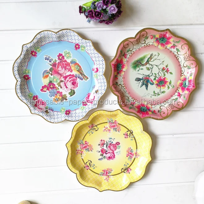 tea party paper plates