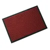 Heavy duty absorbent ribbed striped clean step non slip entry rubber door mat