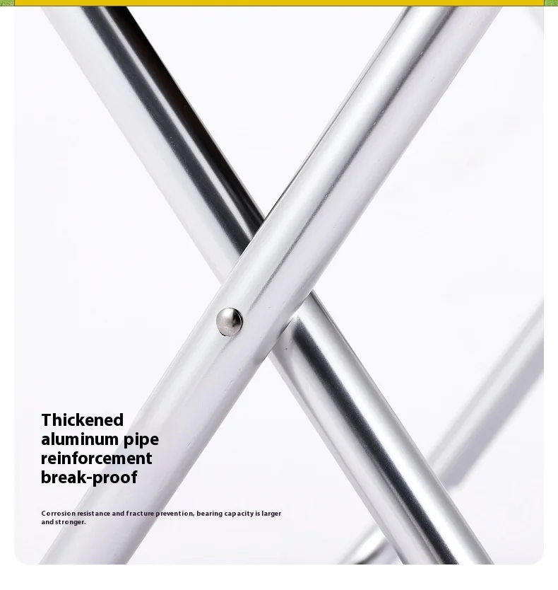 Ultra-Light Aluminum Alloy Folding Camping Stool Easy-Carry Quick-Opening Fishing Chair for Outdoor Camping