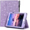 For iPad Mini 2 Case, Flashing Ultra-Thin PU leather Mini 3 Case Automatic Function, Compatible with iPad Mini 1, 2, 3, Purple