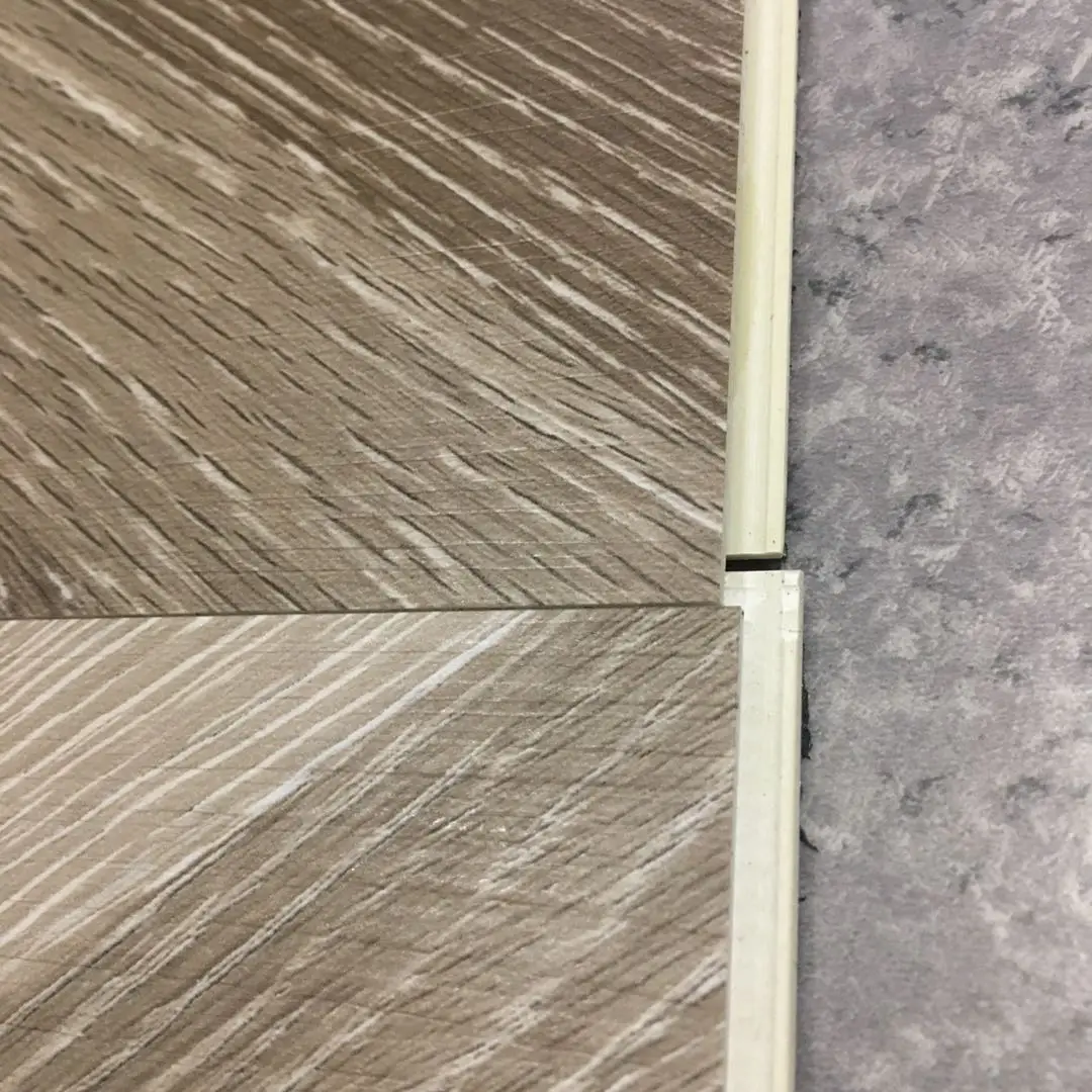 Fishbone Interlock Waterproof Vinyl PVC Modular Floor Spc Interlock Fishbone Flooring Oak ...