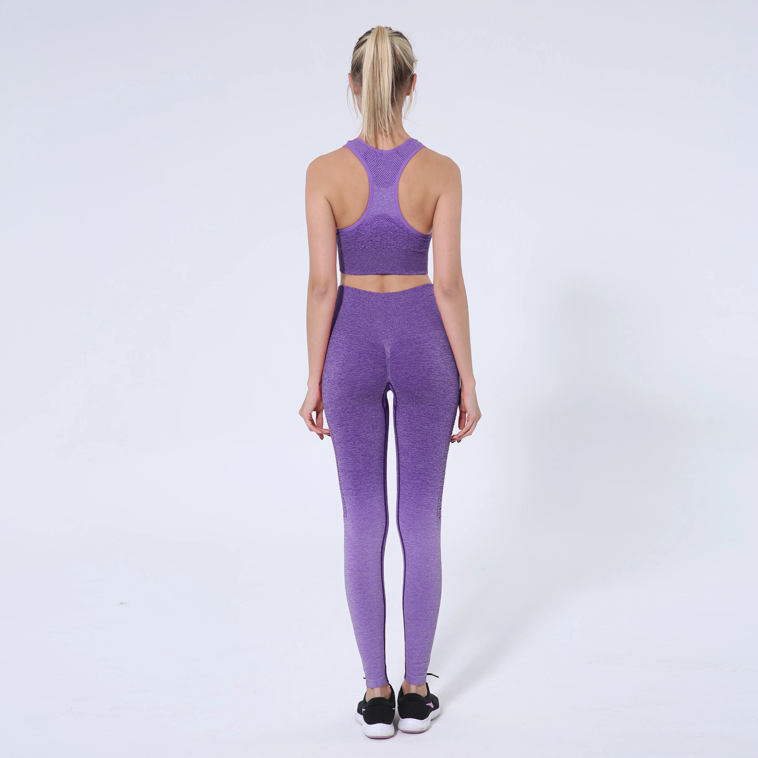 High Quality Sports Bra And Yoga Pants Two Pieces Seamless Fitness Yoga Set Buy Fitness Yoga