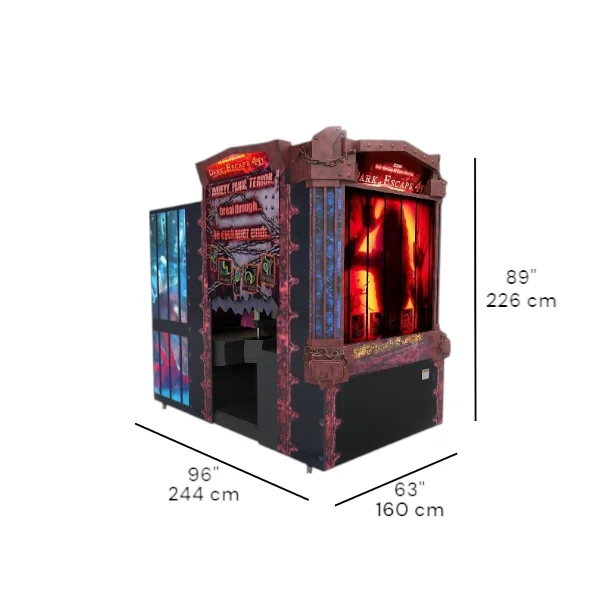 Scary Arcade Machine Dark Escape 4D Horror Shooting Arcade Game by NAMCO 46 3D Screen ...