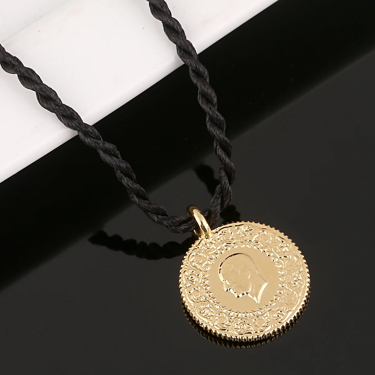 Turkey Coin Pendant Rope Necklaces For 