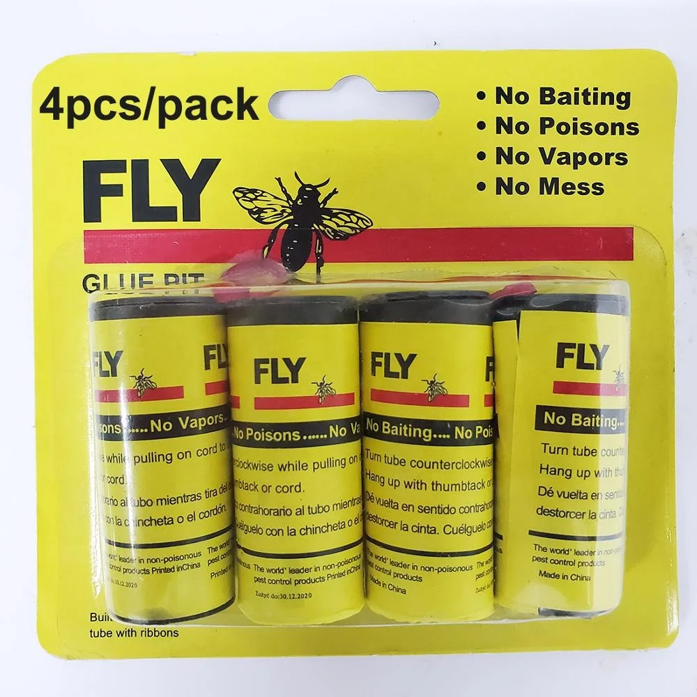 4pcs Sticky Ant Fly Repellent Paper Eliminate Flies Insect Bug Home