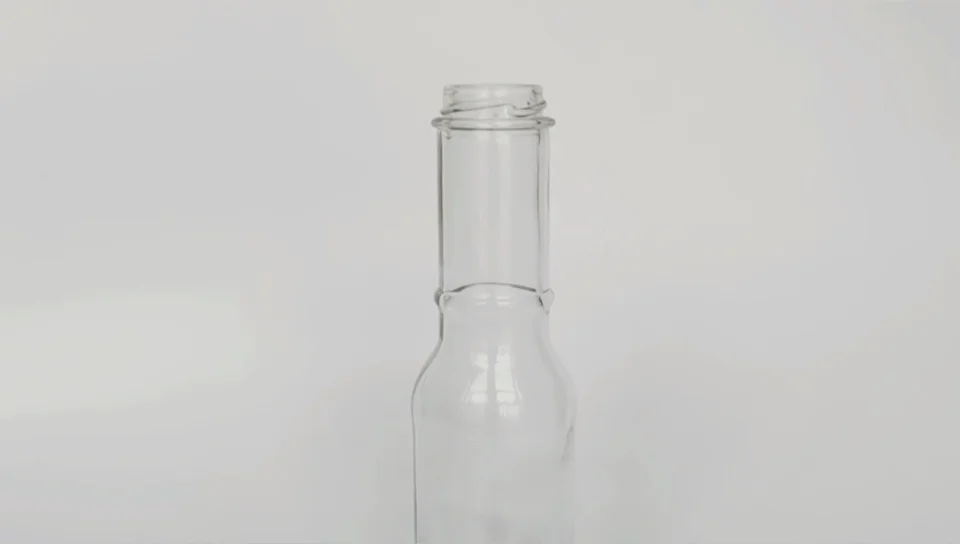 12oz 350ml Ring Neck Bbq Chilli Hot Sauce Glass Bottle With Metal Lids