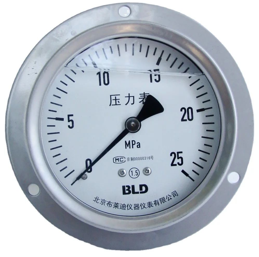 all stainless steel seismic pressure gauge ythn-60