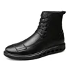 High Quality Men's Boots Lace Up Genuine Leather Boots For Men Botas Para Hombre Ankle Boot Shoes Male