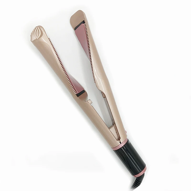 

Hot elling Hair traightening Irons PTC Heater Twist Hair traightener 2 in 1 Hair traightener and Curler,2 Pieces, Gold or custom color