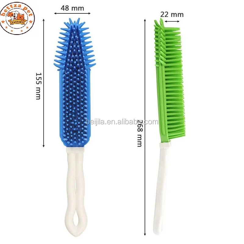 Multipurpose Rubber Pet Hair Removal Brush For Furniture Car Interior