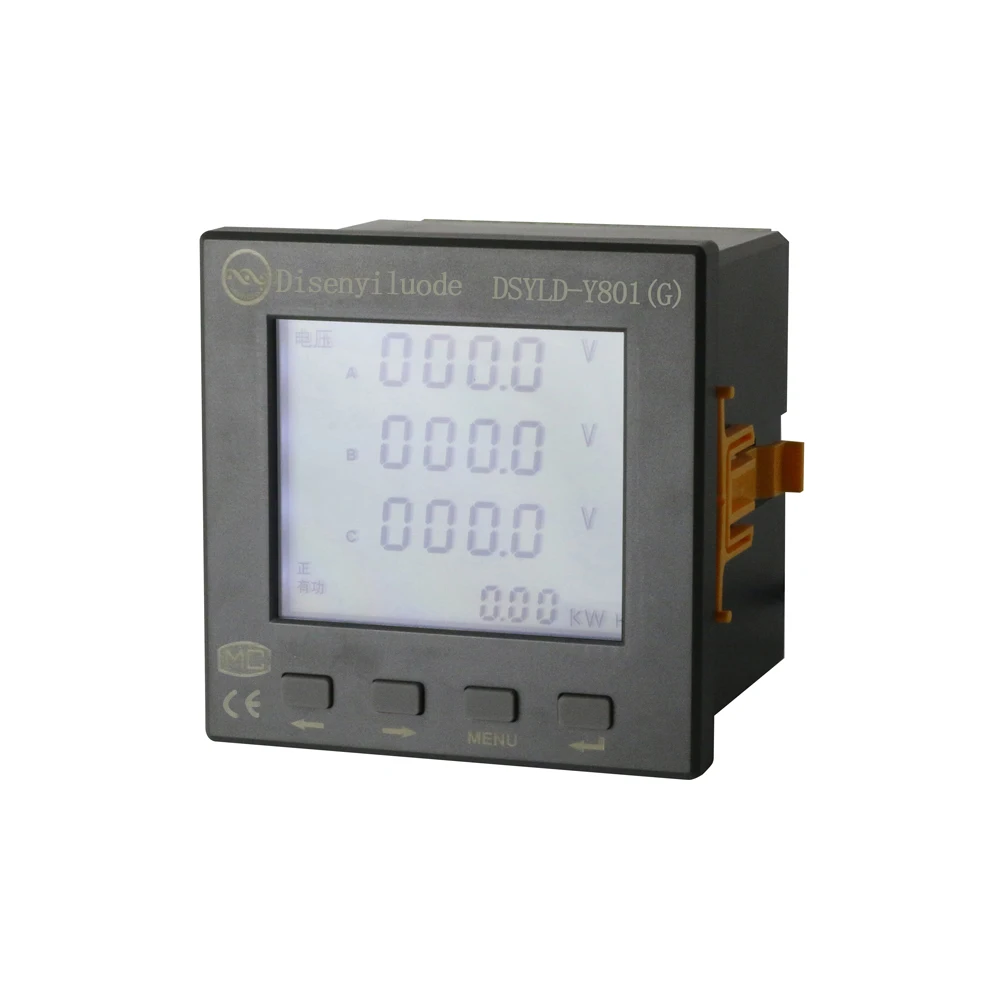 Disen Multifunctional Power Meter Three Phase Ampere Meter Digital