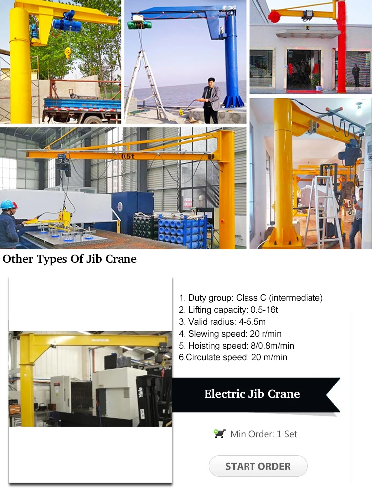 5m working beam 5t 10t 20 t wall mounted jib crane