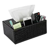Manufacturer Hot items Tissue Box Black office desk organizer for Paper Remote Control
