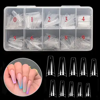 500pcs High Quality Abs Seamless Nail Tips Wholesale Full/half Cover ...