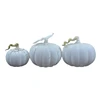 New design decorative artificial white pumpkins wholesale with led light for Halloween