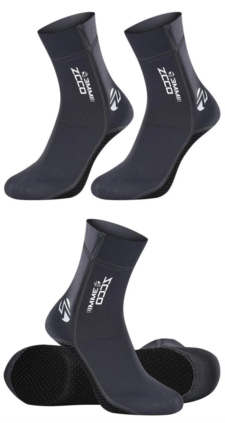 高级氯丁橡胶海滩袜子 3毫米水袜潜水,浮潜冲浪游泳帆船