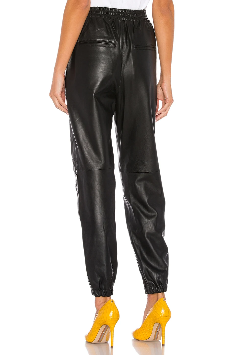 pu leather pants women