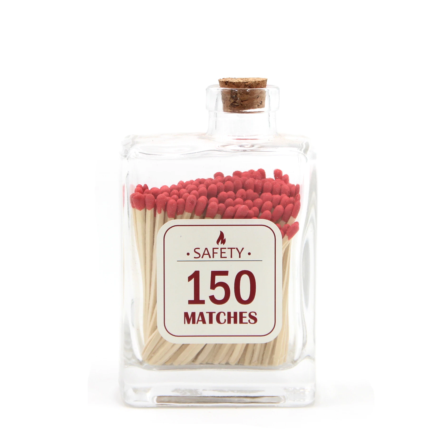 Wholesale Bulk Matches Safety Match Glass Bottle With Custom Design