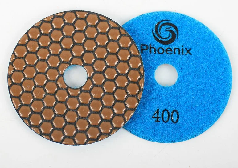 Raizi 4 Inch 100mm Granite Marble Concrete Dry Diamond Polishing Pads
