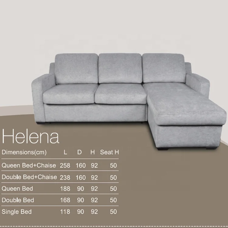 
Good design fabric futon storage sofa bed with cup holder 