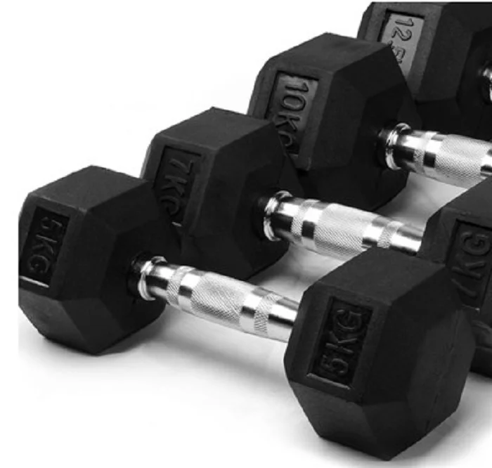 
pesas gym dumbbell set cheap dumbbell set gym equipment high rubber hex dumbbell hot 